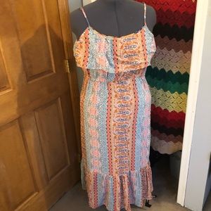 Summer dress with ruffles